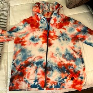 Aviator Nation- Men’s Limited Edition Tie Dyed USA Hooded Sweatshirt-XL